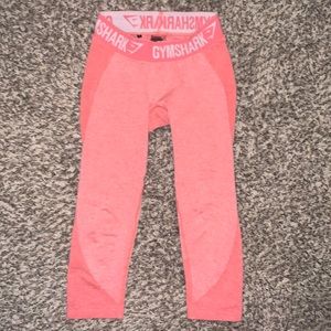 Gymshark Cropped Flex Leggings in Coral
